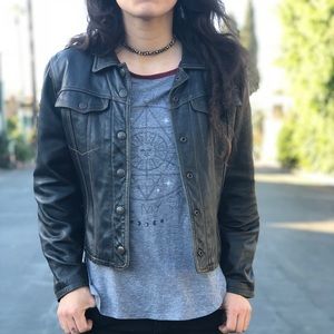 Remy Garson Leather Moto Biker Jacket